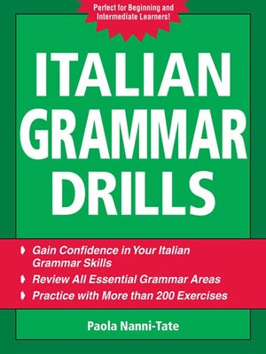 cover image of Italian Grammar Drills